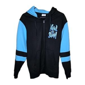 Howl And Scream Black/Blue Fullzip Graphic Print Size Large Skull